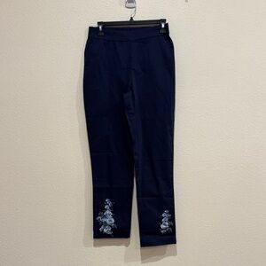Isaac Mizrahi Live Dark Blue Trousers